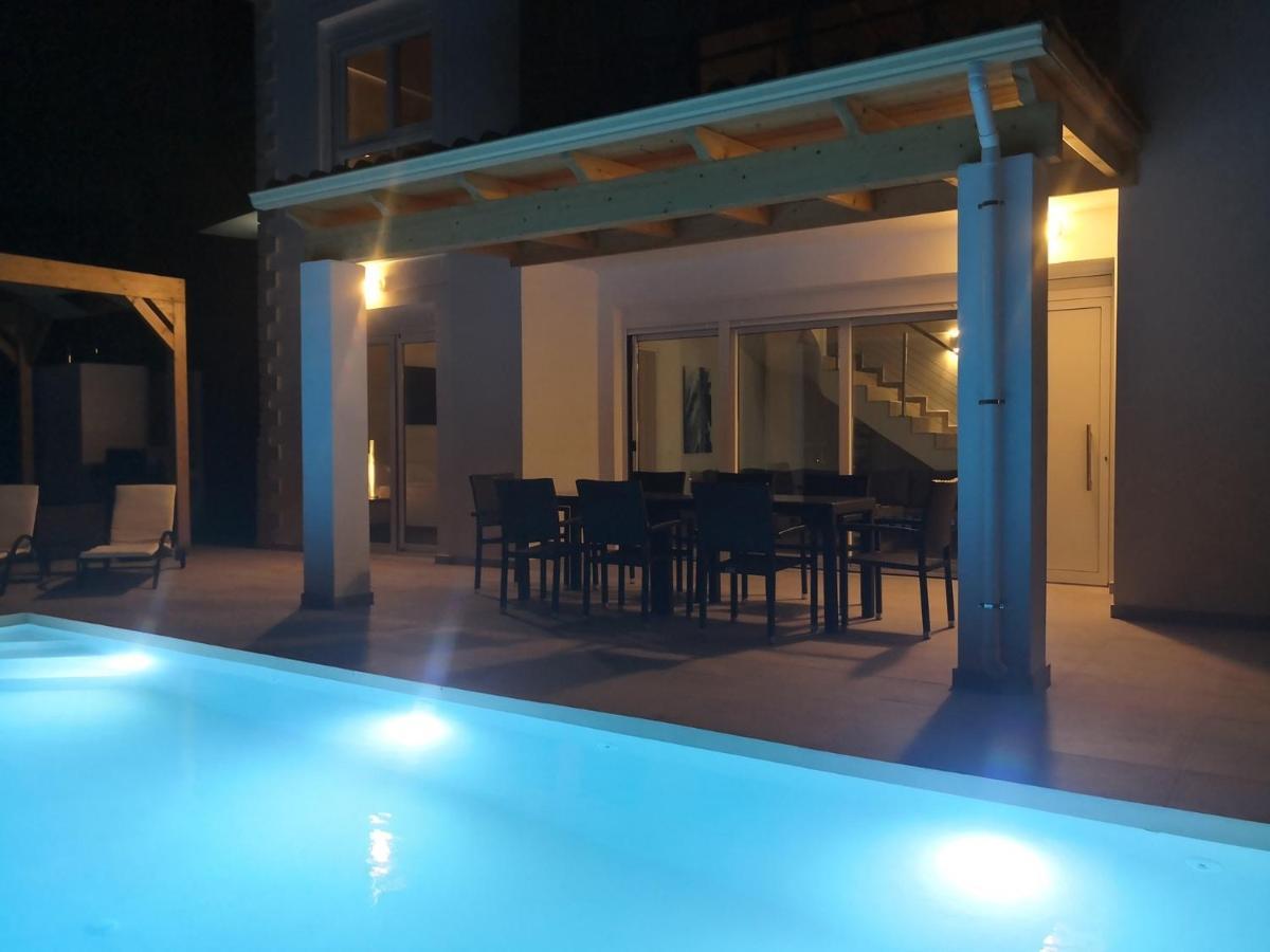 Sunset Sea View Villa 5 Arillas  Bagian luar foto