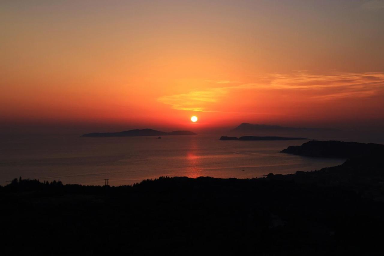 Sunset Sea View Villa 5 Arillas  Bagian luar foto