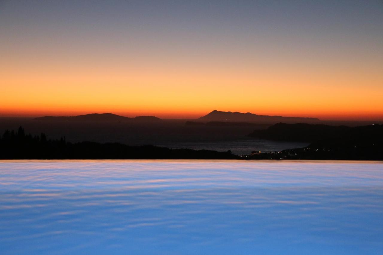 Sunset Sea View Villa 5 Arillas  Bagian luar foto