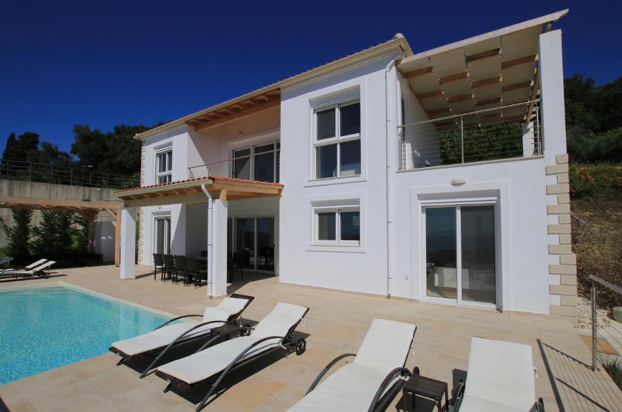Sunset Sea View Villa 5 Arillas  Bagian luar foto